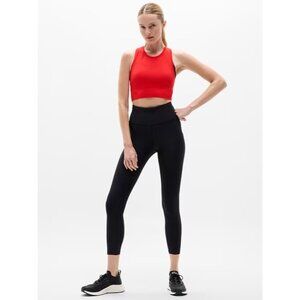 Athleta M Momentum Flex Ultra Crop Tank Cardinal Red Medium